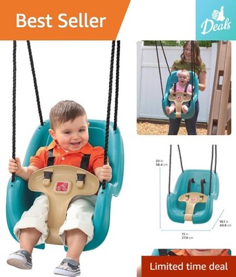 Universal Fit Outdoor Toddler Swing - Easy Assembly with Secure Harness Design