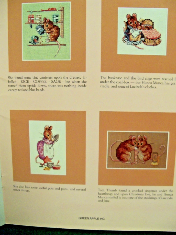 BEATRIX POTTER "TALE OF 2 BAD MICE" X-STITCH BOOKLET - Image 4 of 4