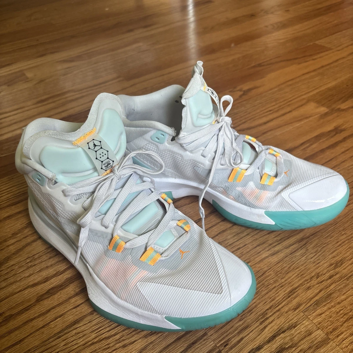 Las mejores ofertas en Jordan Zion 1 White Dynamic Turquoise | eBay