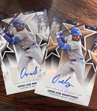 2025 Topps Baseball Stars Autos Orelvis Martinez #BSA-OM Gold /50 & Base