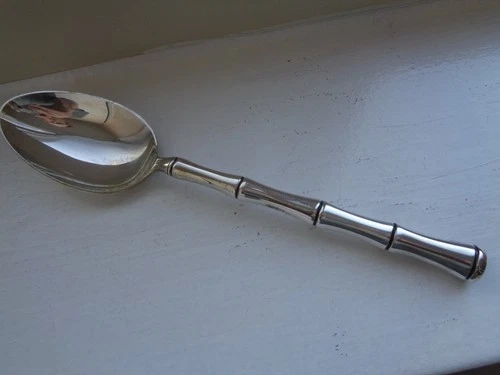 Heavy Sterling Serving Spoon by Towle in Mandarin Pattern No Mono