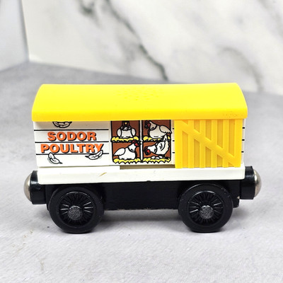 Thomas Wooden Railway Chicken Car 2003 Tank Train Engine VTG Works