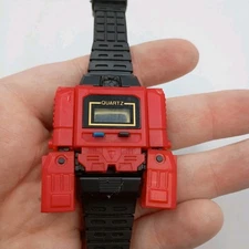 Vintage Robotime Robot Transforming Quartz Wrist Watch 80's