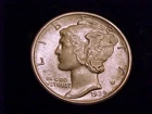 1939-D Mercury Dime, About Uncirculated Grade.