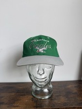 Vintage Drew Pearson Philadelphia Eagles Kelly Green Cursive Font Hat