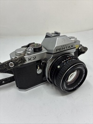 Asahi Pentax K2 SLR 35mm Film Camera W/ 50mm f/1.7 Lens - WORKING GREAT - READ !