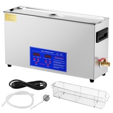 10L Ultrasonic Cleaner 300W Digital Heater Timer Stainless Steel Tank