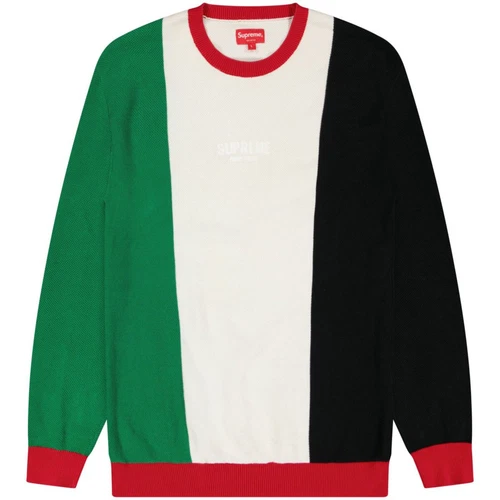 Sweat col rond Supreme Multi Pique Taille L / Taille L / Homme / Multicolore...