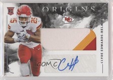 2020 Panini Origins Rookie Clyde Edwards-Helaire #121 Jumbo Patch Auto 2o9