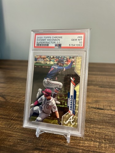 2020 Topps Chrome - Dansby Swanson #65 Superfractor 1/1 Atlanta Braves - PSA 10