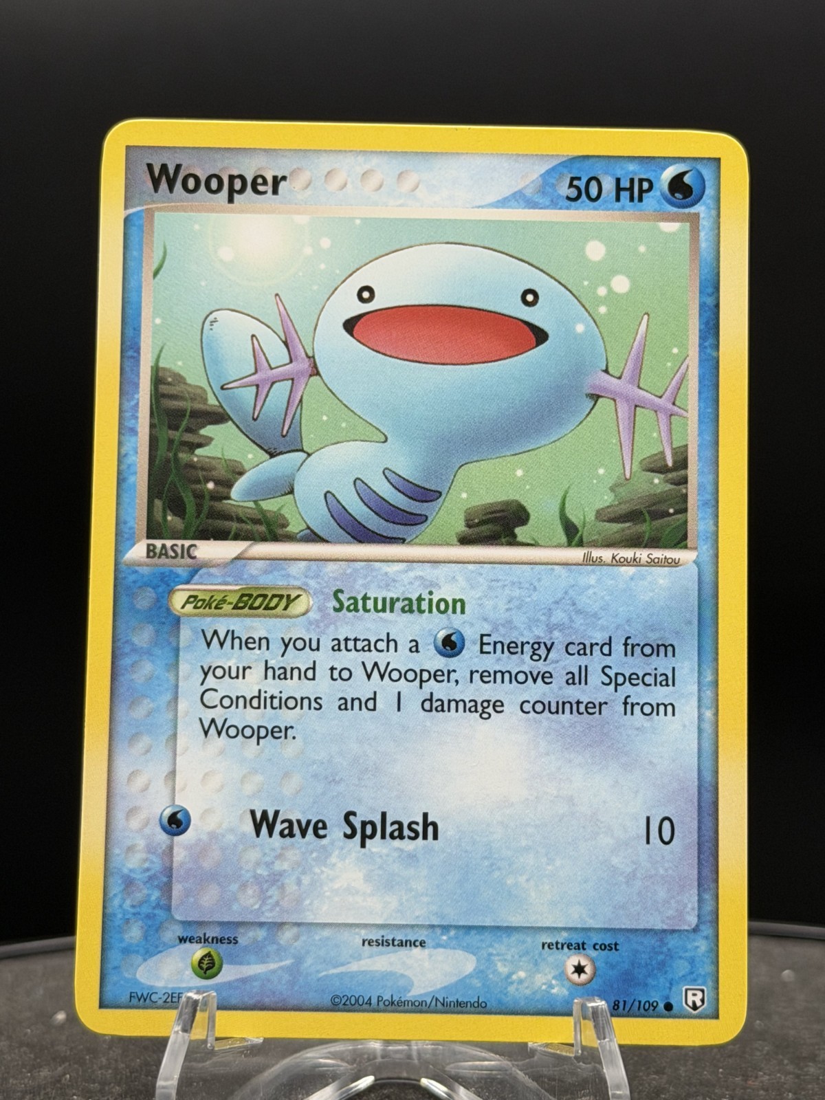 2004 Pokemon TEAM ROCKET RETURNS - #81 Wooper NM