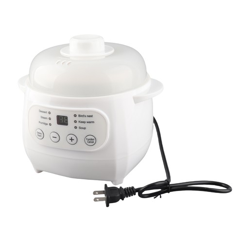 Electric Mini Slow Cooker 1 Quart 200W Food Warmer With Ceramic Pot 24H PLVY - Picture 8 of 11