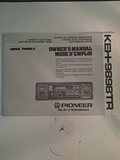 Pioneer KEH-9898TR OWNERS MANUAL Cassette Car...