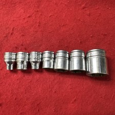 SNAP ON FS201 FS141 FS121 FS101 FS081 FS261 FS181 SET 7Pcs 6 Pt SHALLOW 3/8”
