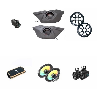 Diamond Audio '20-24 RZR Pro Upgrade Bundle - Bluetooth source unit, front do...
