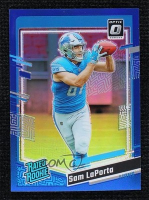2023 Panini Donruss Optic Rated Blue Prizm /199 Sam LaPorta #237 Rookie RC 0xu5