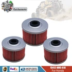 3PCS Oil Filter for Honda 400 TRX400EX TRX400X Foreman Sportrax 1999-2014