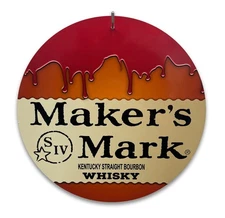 Makers Mark Bourbon Whiskey Sign Bar Man Cave