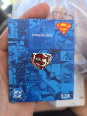 Stainless Steel Superman Ring Size 10