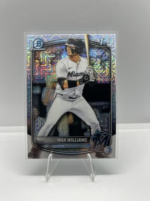 2025 Topps Chrome 1st Bowman Max Williams Refractor  Marlins BDC-68