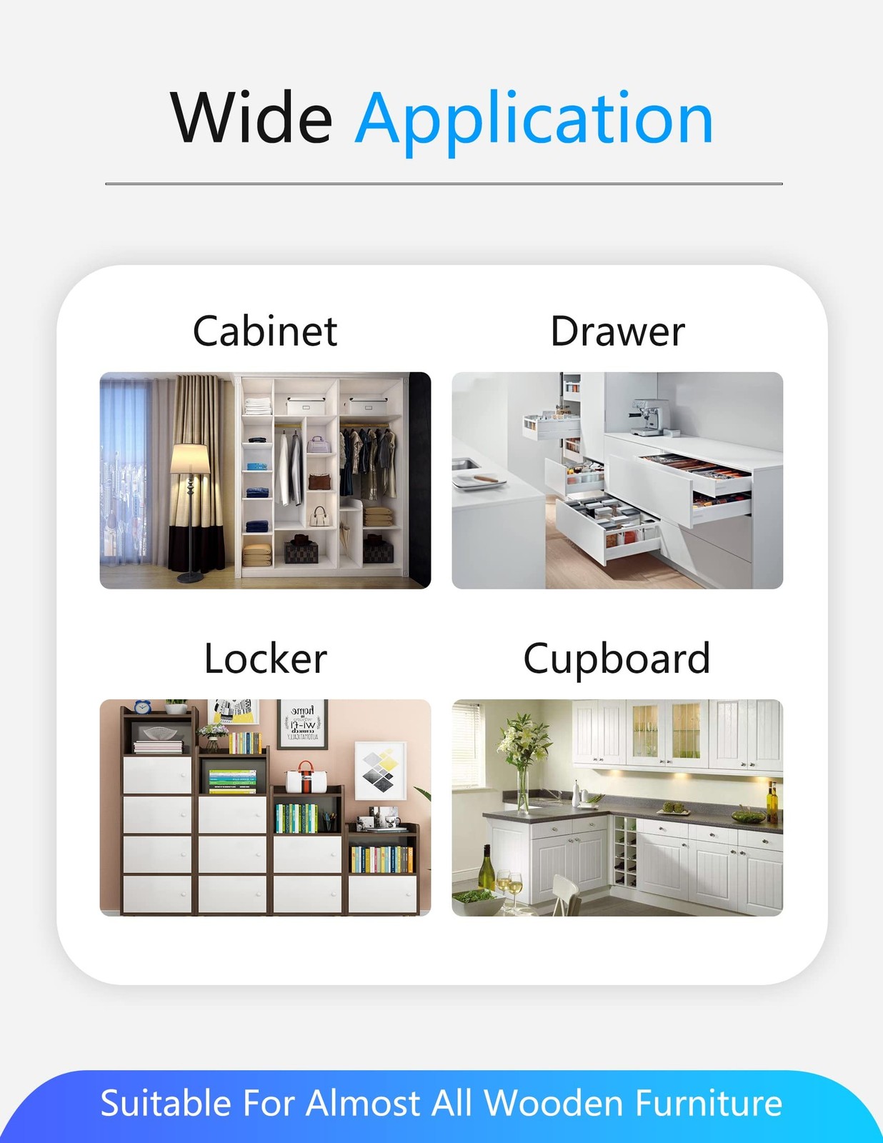 SUMNEW Fingerprint Cabinet Lock, Smart Biometric, Fit for Keyless Hidden File...