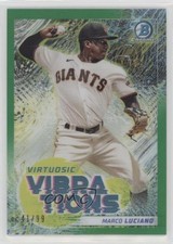 2022 Bowman Virtuosic Vibrations Green Refractor 41/99 Marco Luciano #VV-6 0w53