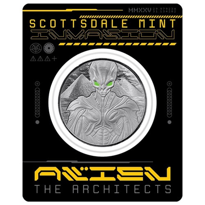 #ad #ad 2025 Alien Architects Colorized Certi Lock Silver 1 oz BU .999 *Presale* $279.79