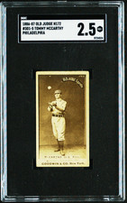 Tommy McCarthy 1887 Old Judge N172 Philadelphia HOF SGC 2.5 - GD+