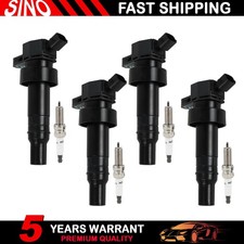 4x Ignition Coil Spark Plug UF652 for Kia Rio Hyundai Accent Veloster 1.6L