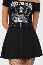 Killstar Darling Doom Mini Skirt Womens Goth ...
