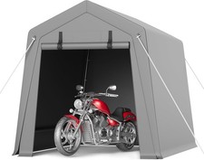 Carport 6X6/6X8/10x10FT Heavy Duty, Portable Garage, Carport Canopy Outdoor Grey