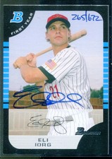 2006 Bowman Originals Buyback Autographs #327 Eli Iorg 05 BDP F Auto card /672