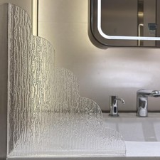 Large Shower Splash Guard 2 Pack 9.1 x 11.5 Inch Waterproof Bathtub Corner Water