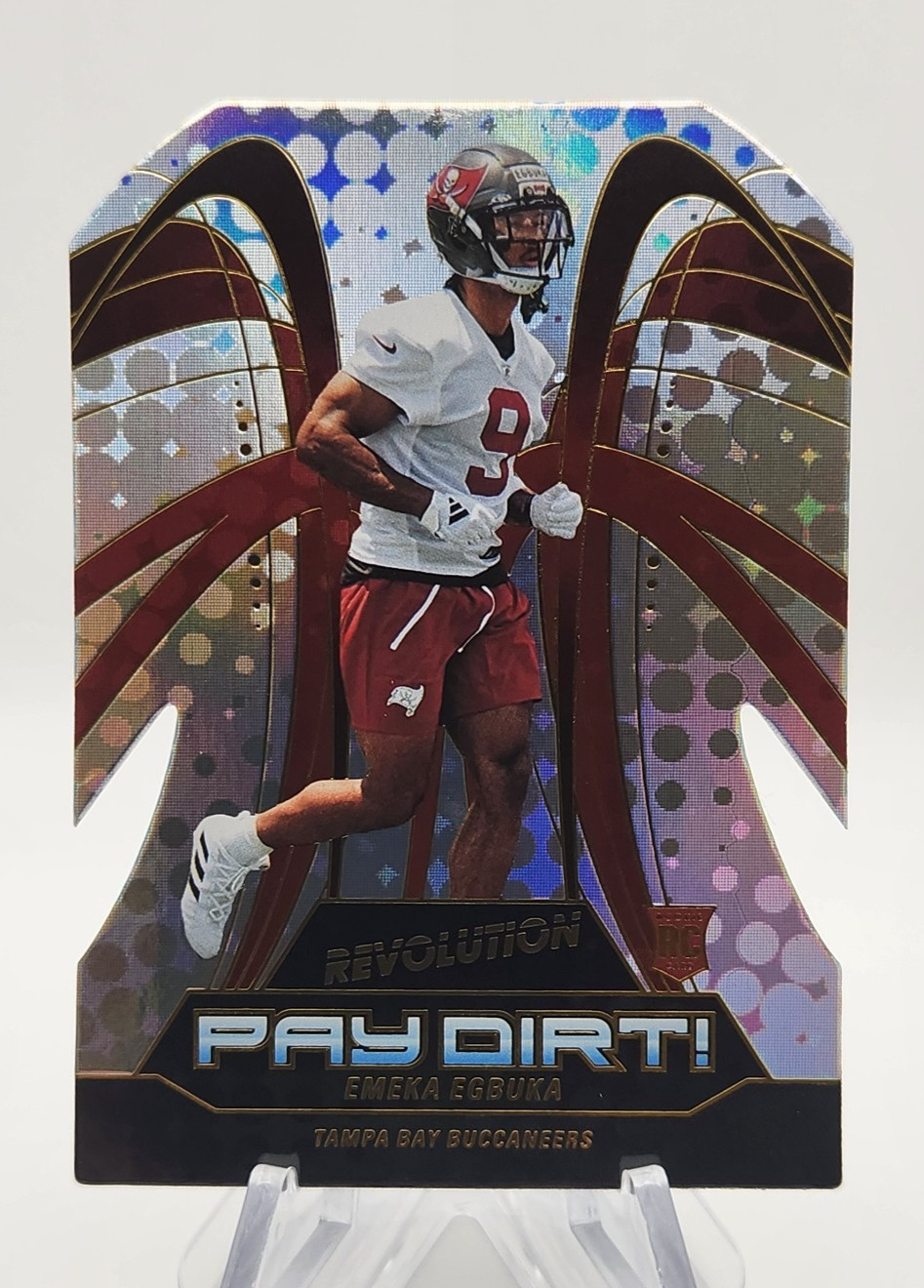 Emeka Egbuka 2025 Panini Revolution Rookie Pay Dirt! Die-Cut #3