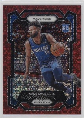 2023-24 Panini Prizm Fast Break Red 71/100 Mike Miles Jr #295 Rookie RC 00em