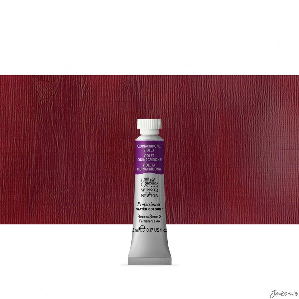 Winsor & Newton Professional Watercolour Paint Tube 5ml Quinacridone Violet A...