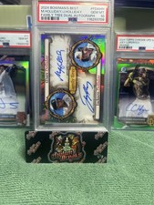 PSA 10 2024 Bowmans Best M Holliday/J Holliday Familt Tree Dual Auto 10/25 POP 7
