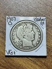 1907 O Barber Half Dollar Nice VG Very Good U.S. 50c Silver Coin (Raw16211)