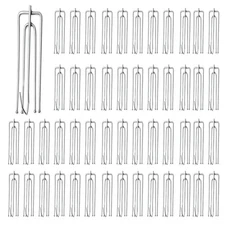 Waziaqoc 120pcs Pinch Pleat Curtain Hooks, Stainless Steel Curtain Pleat Hook...