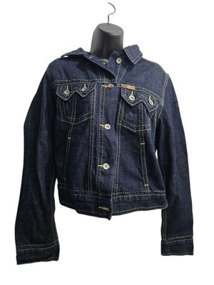 GSUS Sindustries Denim Jacket - Dark Wash Raw Style - Women's Medium