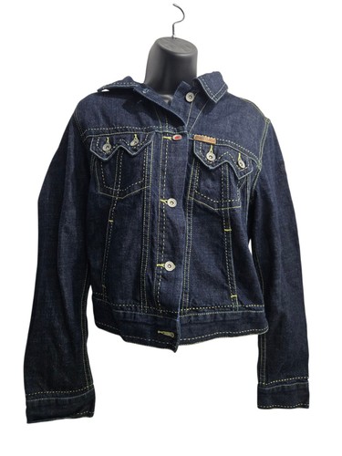 GSUS Sindustries Denim Jacket - Dark Wash Raw Style - Women's Medium