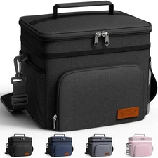 HOTOR Insulated Lunch Box for Men & Women - Leak-Proof Cooler Lunch Bag with ...