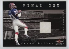 2001 Fleer Genuine Final Cut Jerseys James Lofton HOF 2u3
