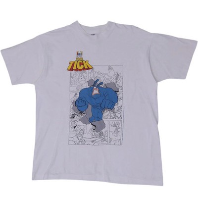 Vintage 90s The Tick Superhero Cartoon TV Show Fox Kids TShirt XL