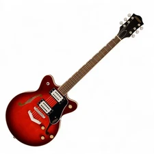 G2655 Streamliner™ Center Block Jr. Double-Cut Electric Guitar, Claret Burst