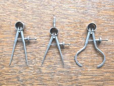 Starrett 2 1/2" Round Leg Inside Caliper, 2" Divider & 2 1/4" Outside Caliper