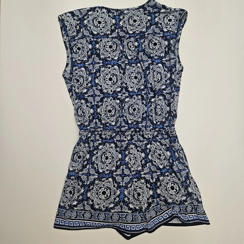 Mameluco Max Studio Talla XL NUEVO CON ETIQUETAS Originalmente $98 Estampado Azul Foto 4 de 4