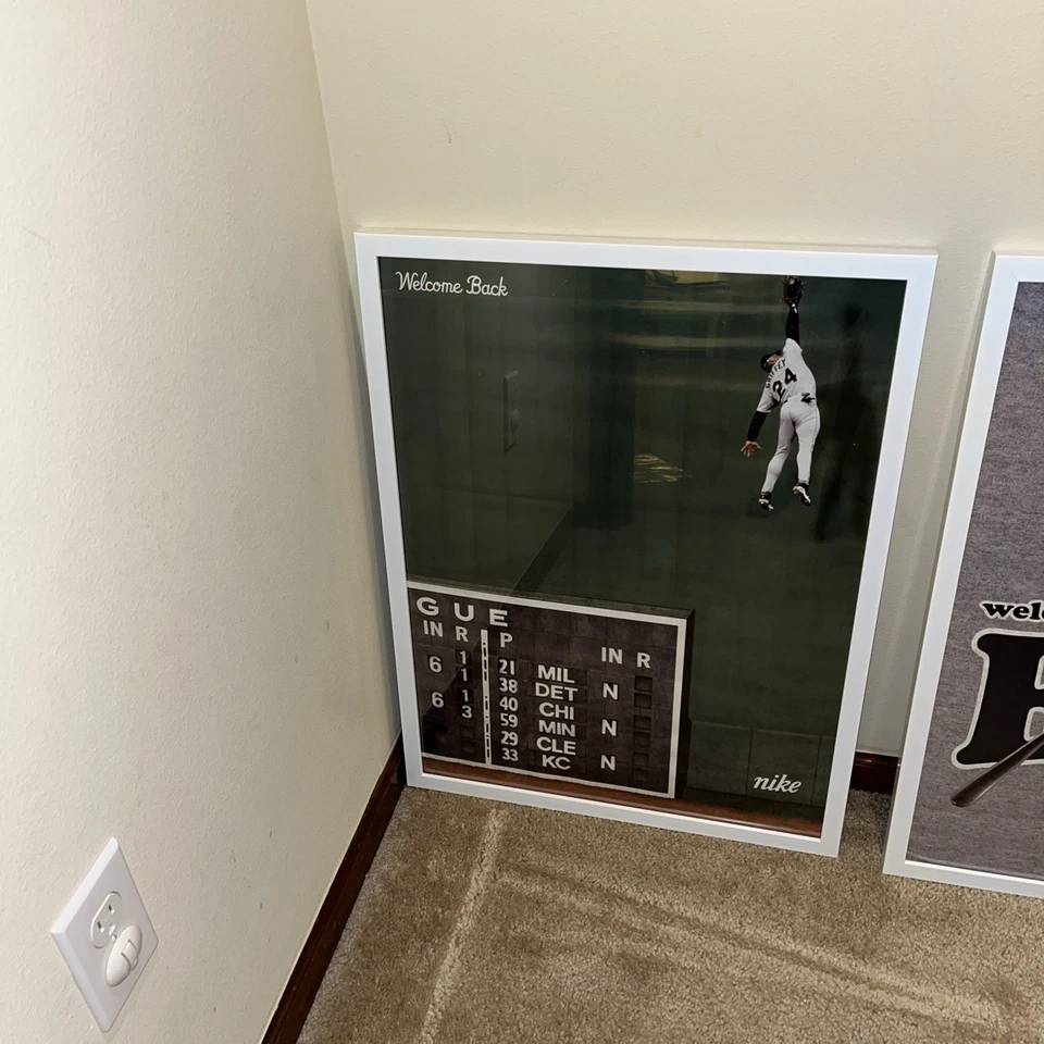 Póster retro Ken Griffey Jr Nike años 90 - 18x24 pulgadas. Raro Seattle Mariners Foto 3 de 4