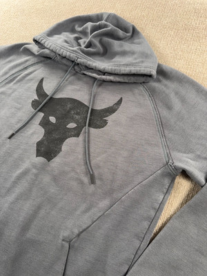 Under Armour Men's Gray Project Rock Blood Sweat Respect Fleece Hoodie Size MED