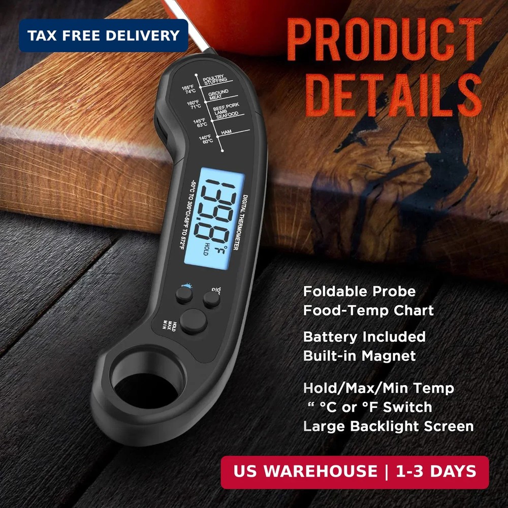 Meat Thermometer Digital, Instant Read Meat ThermometerI for Grill and Cooking, Meat Thermometer Digital, Instant Read Meat ThermometerI for Grill and Cooking,